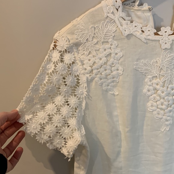 LOVELY White Dress from Anthropologie - Picture 5 of 9